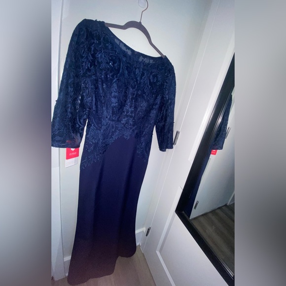 NWT JJ’s House Formal Dress - Mother of the Bride Dress - Navy Blue Evening gown - Picture 3 of 6